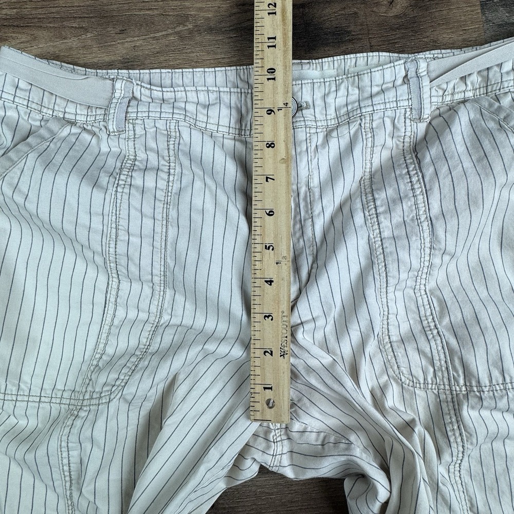 J.Jill Linen Stretch Crops Cream Pants Size 10 Linen Blend - Picture 8 of 9